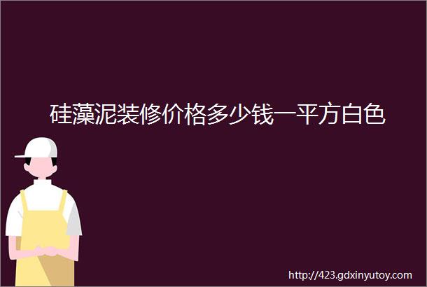 硅藻泥装修价格多少钱一平方白色